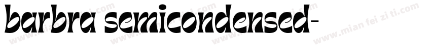 barbra semicondensed字体转换
